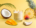 Load image into Gallery viewer, Coconut + Mango Soy Candle