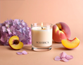 Load image into Gallery viewer, Peach + Hydrangea Soy Candle