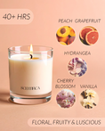 Load image into Gallery viewer, Peach + Hydrangea Soy Candle