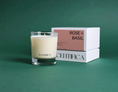 Load image into Gallery viewer, Rose + Basil Soy Candle
