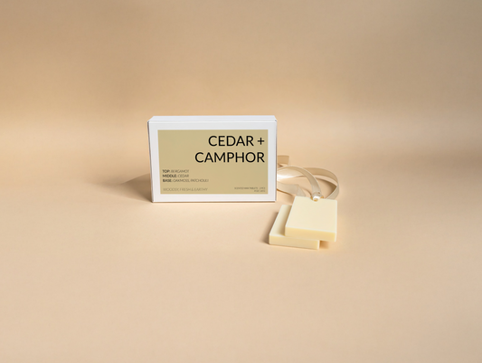 Cedar + Camphor Coconut Soy Wax Closet Fresheners