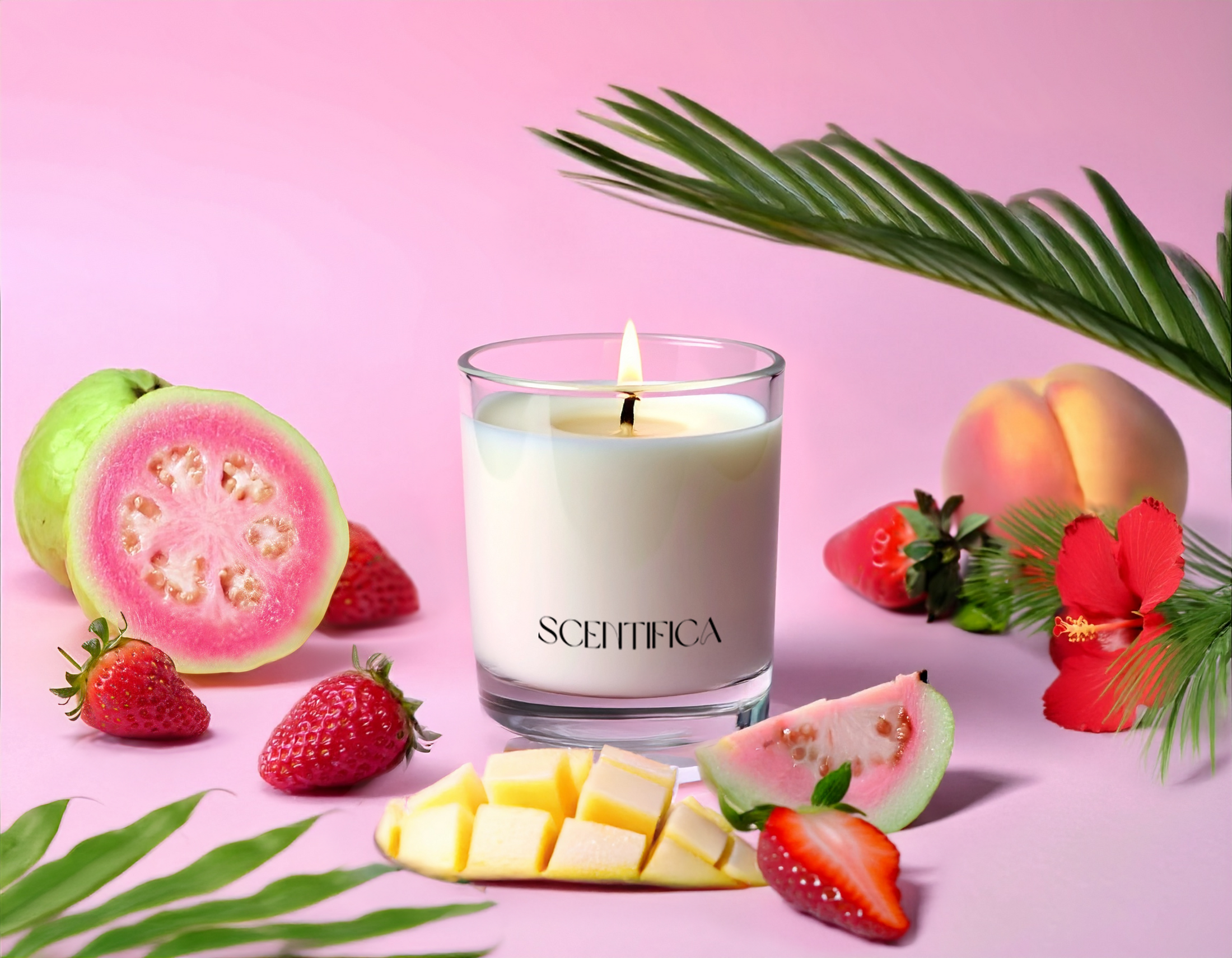 Guava + Strawberry Soy Candle