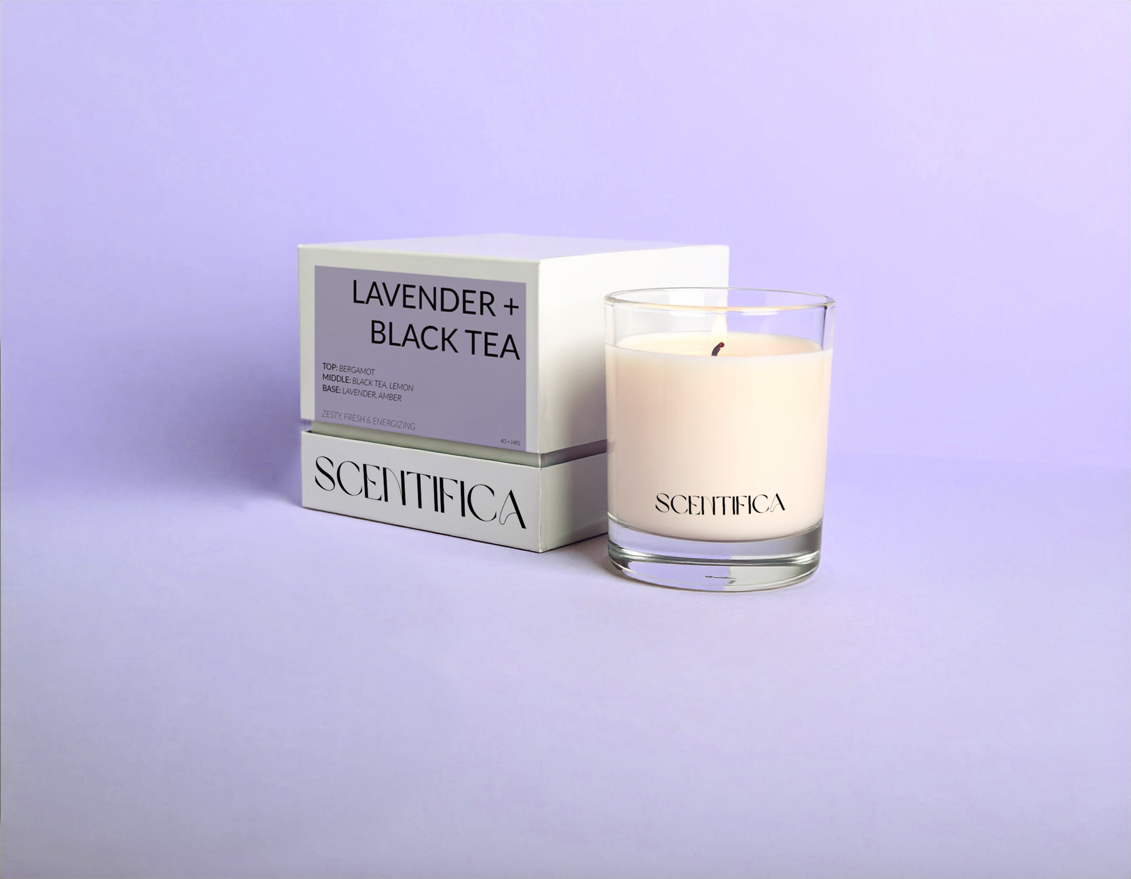 Lavender + Black Tea Soy Candle