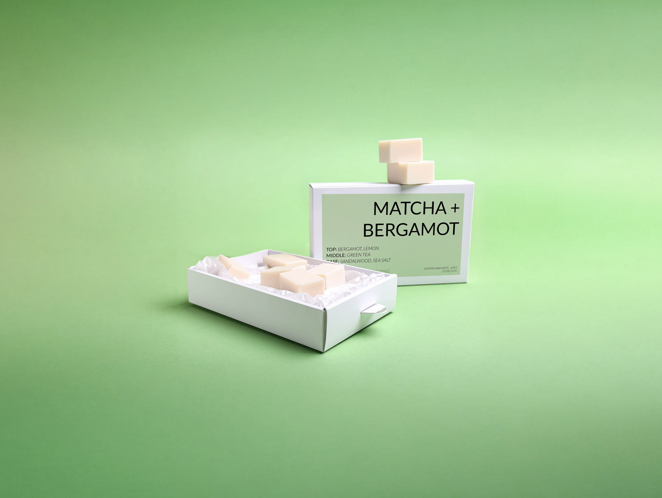 Matcha + Bergamot Coconut Soy Wax Melts