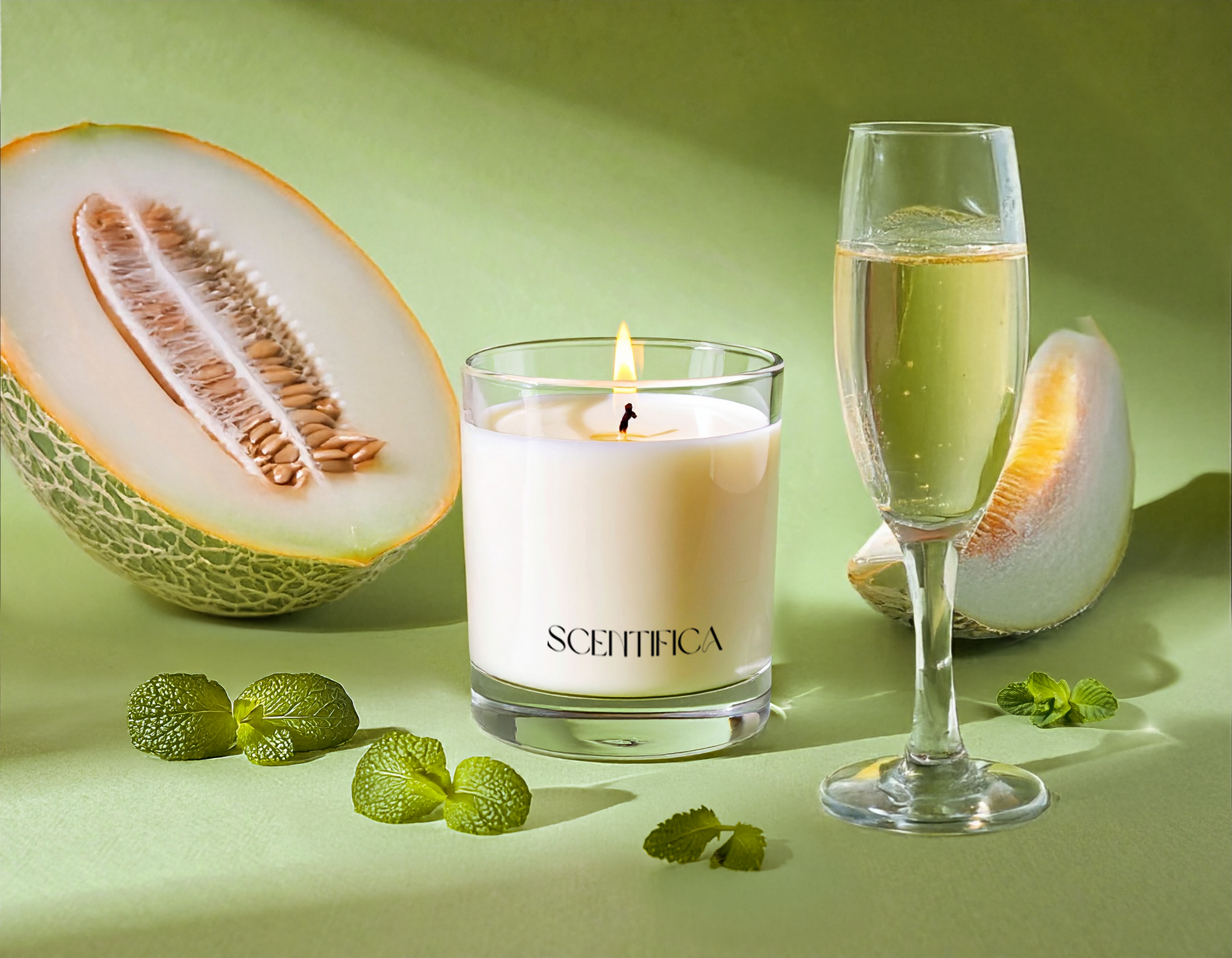 Melon + Champagne Soy Candle