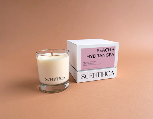 Peach + Hydrangea Soy Candle
