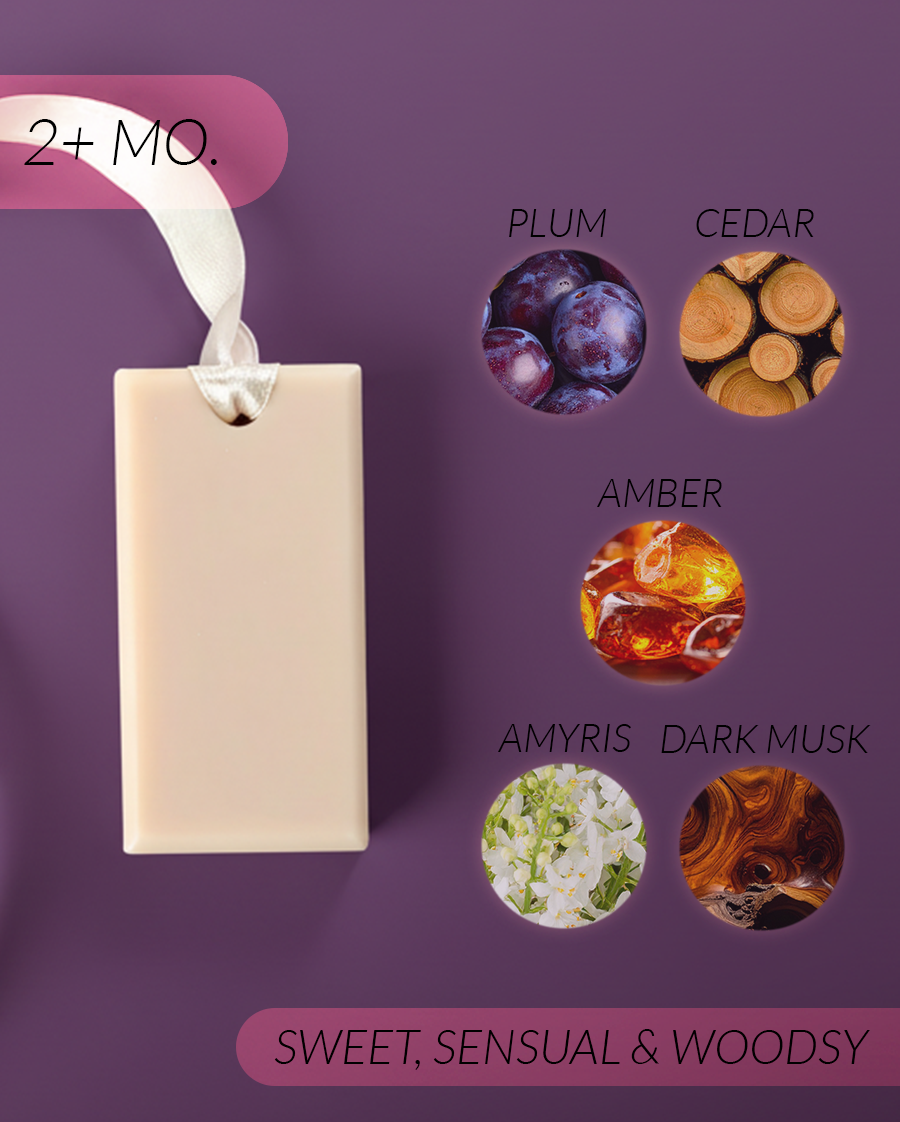 Plum + Cedar Coconut Soy Wax Closet Fresheners