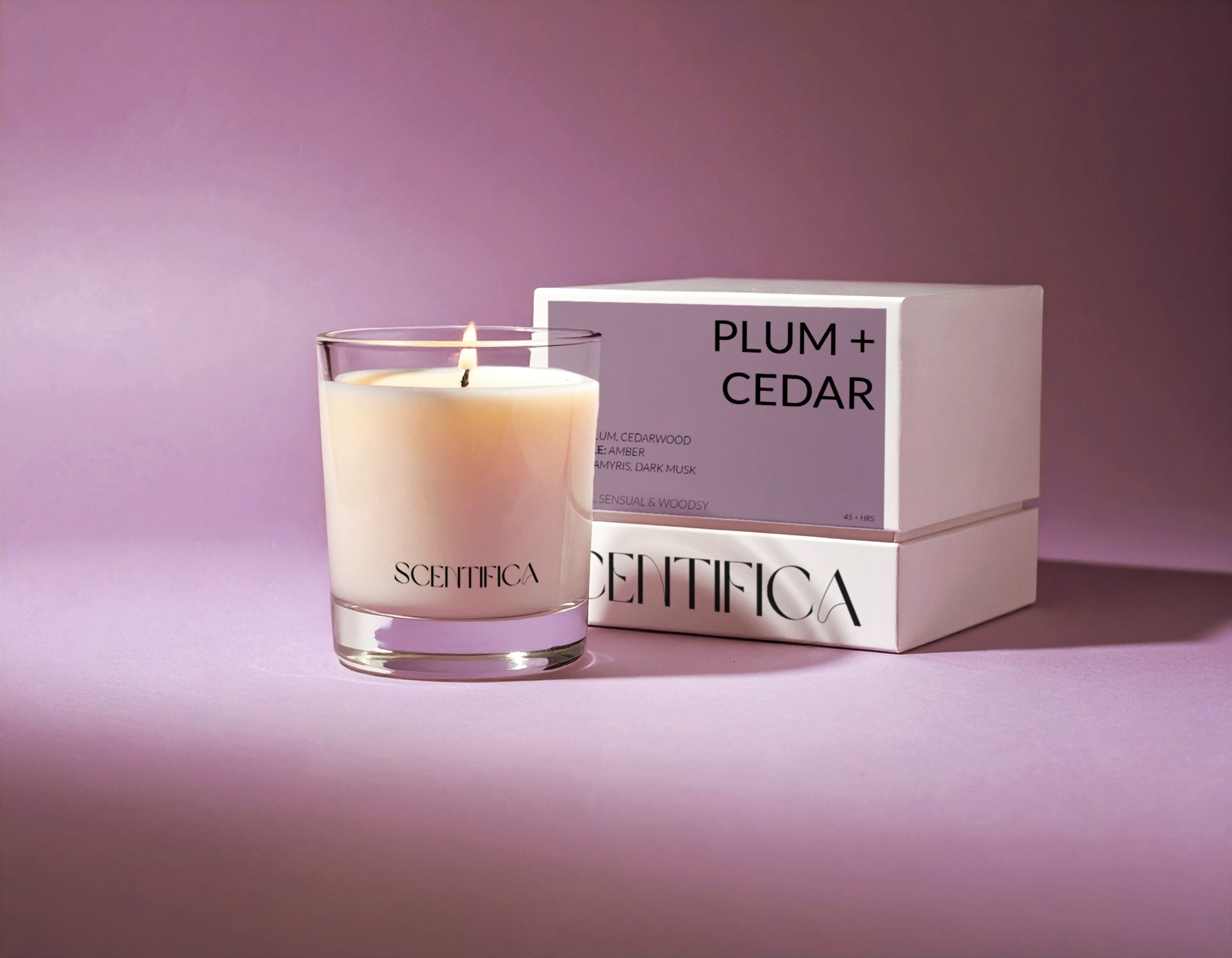 Plum + Cedar Soy Candle