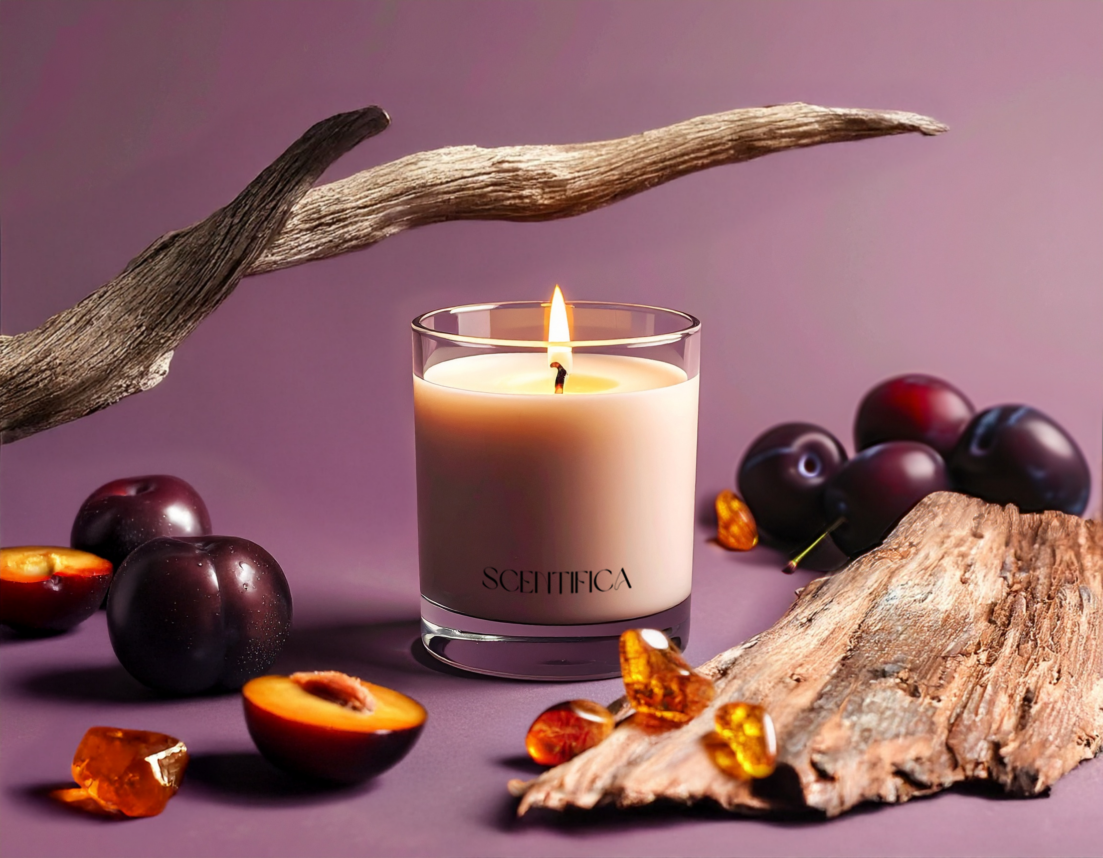 Plum + Cedar Soy Candle
