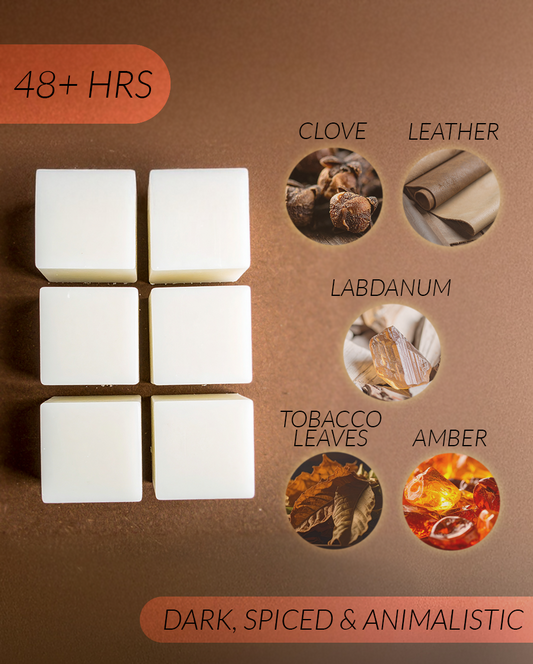 Tobacco + Leather Coconut Soy Wax Melts