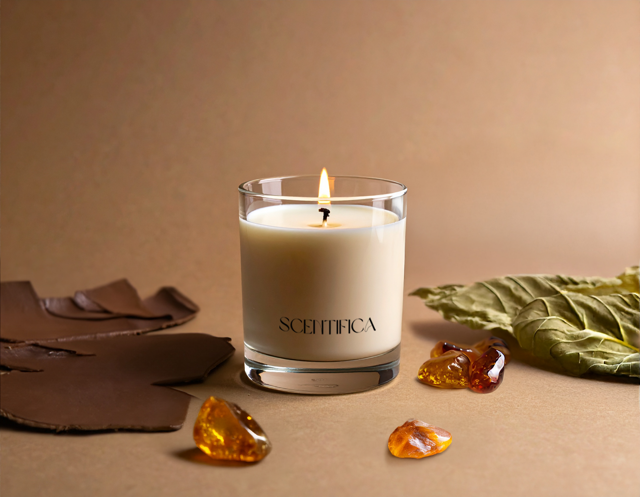 Tobacco + Leather Soy Candle